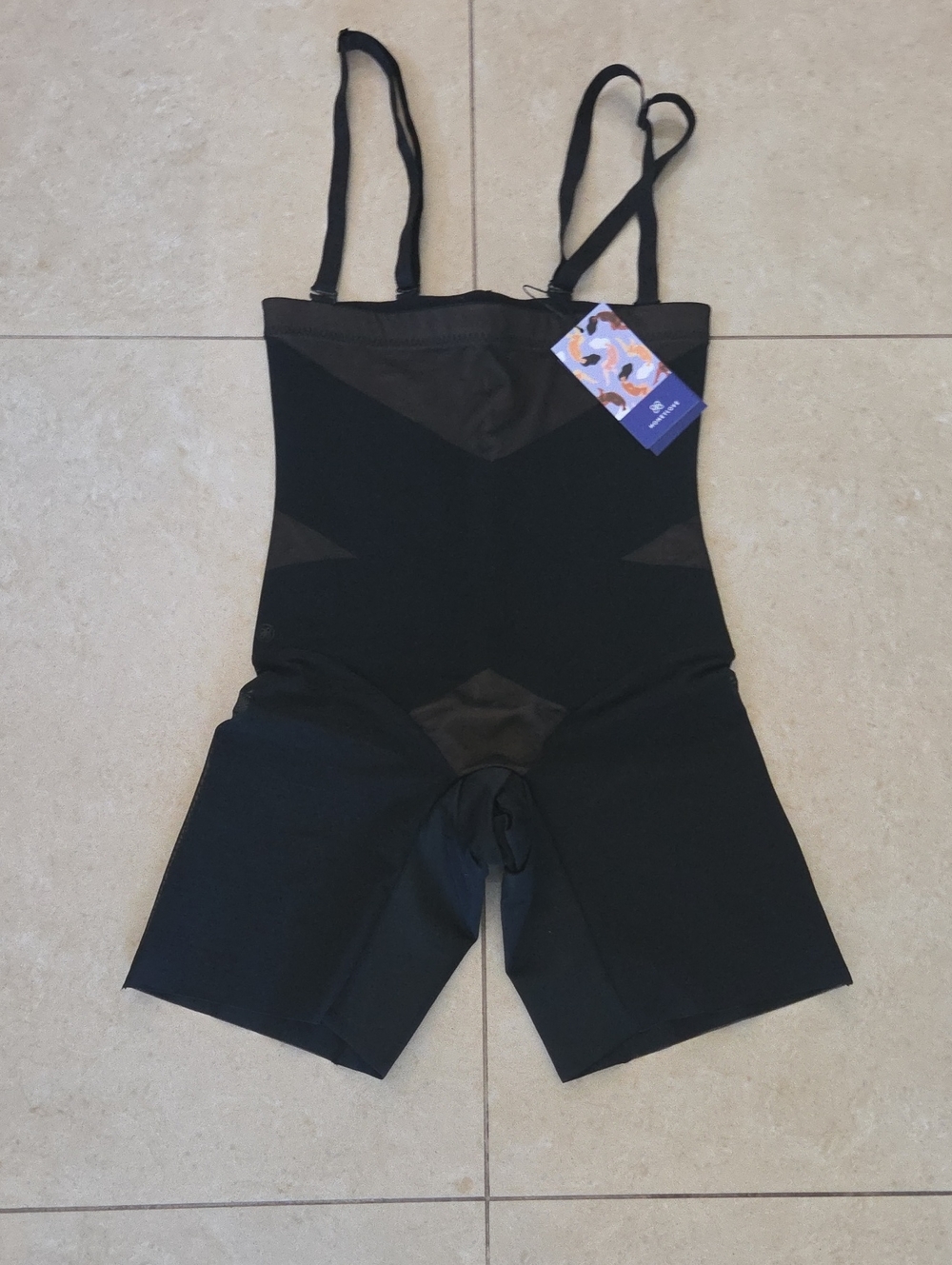 Black Shapewear One-Piece Bodysuit
